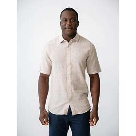 Only & Sons Caiden Kort Ermet Ensfarvet Lin Skjorte (Herre)
