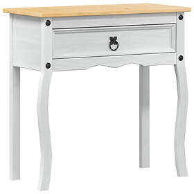 vidaXL Accent Table Vit 73 x 35 x 73 cm Massiv furu 42024944