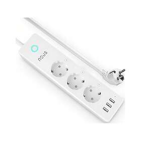 Nous A5 Smart 3-Vägs med 3x USB Grenuttag 15A Tasmota