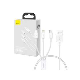 Baseus P10320105221-01 USB-A vers Micro-USB/Lightning/USB-C 3.5A 0.5m