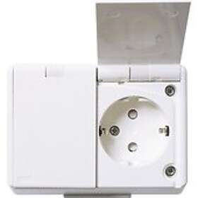 Elko RENVIT Veggkontakt 2-veis UTP IP44 MPN: 700326554