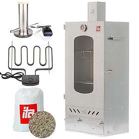 ITA Food Smoker 3-Rack Alloy Steel