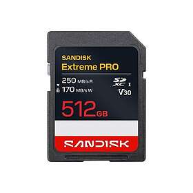 SanDisk Extreme PRO SDXC UHS-I U3 V30 250/170MB/s 512GB