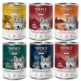 Wolf of Wilderness Adult Mix-pakke Burk 6x0,4kg
