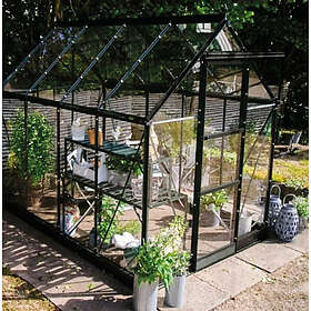 Halls ICON 6 Drivhus 3mm Glas Aluminiumram 4.9m² 1.83x2.74x2.13m