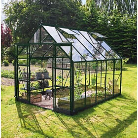 Halls ICON 8 Drivhus 3mm Hærdet Glas Aluminiumramme 8.1m² 2.44x3.20x2.17m