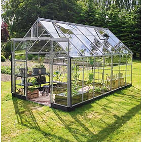 Halls ICON 8 Drivhus Glas Aluminiumram 11.2m² 2.44x3.66x2.31m