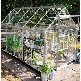 Halls ICON 6 Drivhus 3mm Glas Aluminiumram 6.1m² 1.83x3.35x2.17m