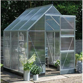 Halls ICON 6 Drivhus Polykarbonat Aluminiumramme 3.7m² 1.83x1.83x2.1m
