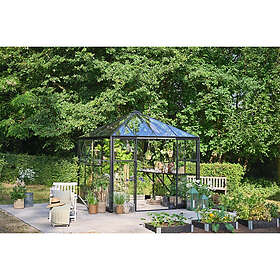 Halls Qube Square Drivhus Aluminiumramme 2.2m² 1.92x1.92x2.2m F09970