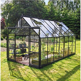 Halls ICON 8 Drivhus med 3mm Hærdet Glas Aluminiumram 11.2m² 2.44x4.57x2.13m