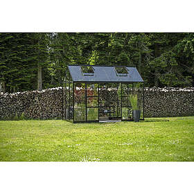 Halls ICON Planthouse 6.7m² 1.83x3.66x2.13m Hærdet Glas Aluminiumramme