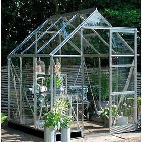 Halls ICON 6 Drivhus med 3mm Hærdet Glas Aluminiumram 3.7m² 1.83x1.83x2.1m