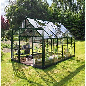 Halls ICON 8 Drivhus 3mm Hærdet Glas Aluminiumram 9.7m² 2.44x3.66x2.13m