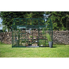 Halls ICON Planthouse 6.0m² 1.83x3.66x2.10m 3mm Hærdet Glas Aluminiumramme