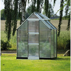 Halls ICON 6 Drivhus 4mm Polycarbonat Aluminiumramme 2.5m² 1.83x1.22x1.95m