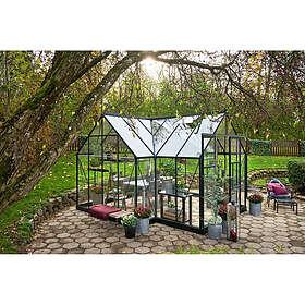 Halls ICON Havehus 13.0m² 3.0x4.0x2.2m 3mm Hærdet Glas Aluminiumramme