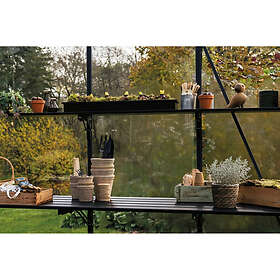 Juliana Drivhus Tilbehør Foldbar Lamelhylde 5 Sektioner - F04346 Sort