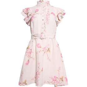 by Ti Mo Linen Ruffle Kjole