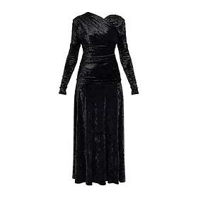 Ganni Ruched Lång Klänning