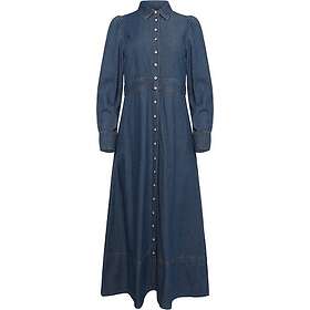 byTimo Vmcharlotte Denim Button-Down Lang Kjole