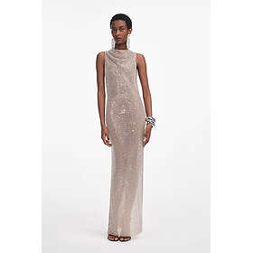 Self-Portrait Rhinestone Drape Maxikjole