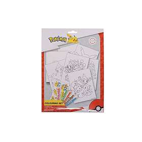 Pokémon målarset med målarbilder och 6 färgpennor