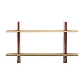 Vitra Rayonnage mural hylla Oak-Japanese red