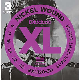 Daddario EXL120-3D Elgitarr 09-42