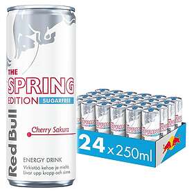 Red Bull Spring Edition Cherry Sakura Sokeriton 250ml 24-pack