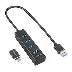 Sharkoon 4-Port Hubb USB 3.2 Gen 1 (4044951037582)