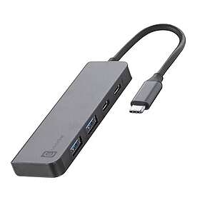 Cellularline HUB STARTER 4-Port USB-C Multiport Adapter (HUBUSBC4PD100WDK)