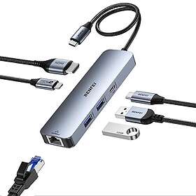 Benfei 6-en-1 Adaptateur Multiport USB-C (BNF-USBC-0379G)