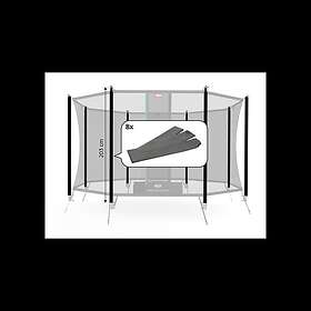 Berg Toys 51.30.74.36 Turvaverkko 203cm Black 8-Pack