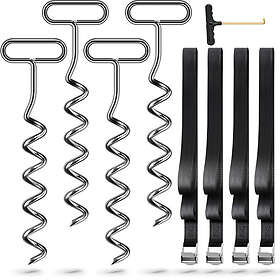 KAMFWERT Ground Anchor Pack of 4