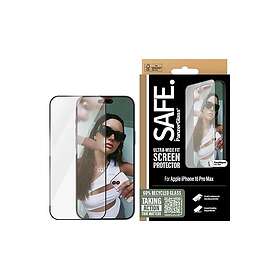 Näytönsuoja Ultra-Wide Fit Musta Kehys laitteelle Apple iPhone 16 Pro Max