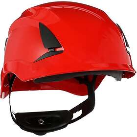 3M X5505NVE-CE Uventileret Sikkerhedshjelm Rød