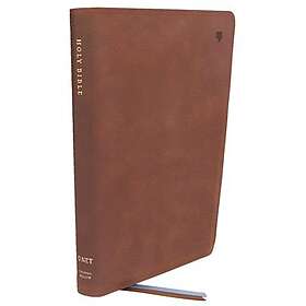 NET Bible, Large Print Thinline with Cross References, Brown Leathersoft, Comfort Print
