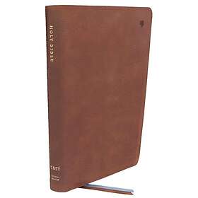 NET Bible, Large Print Thinline with Cross References, Brown Leathersoft, Comfort Print, (Thumb Indexed)