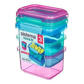 Sistema 400ml 3-Pack Plast Fødevarebeholder 09414202415448