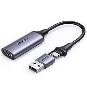 Ugreen 6957303841899 CM489 HDMI Female to USB-A/USB-C Male Adapter