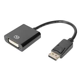 Digitus DB-340414-001-S DisplayPort (Han) til DVI-I (Hun) Adapter 15cm Aktiv 108