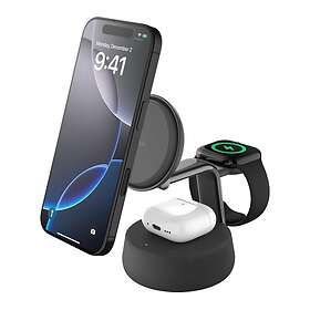 Belkin WIZ040MYCH 3-in-1 Magnetic Charging Dock Qi2 25W