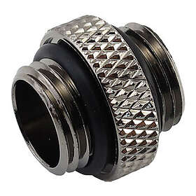 XSPC Fitting Male to Male Extender 5mm Black Chrome