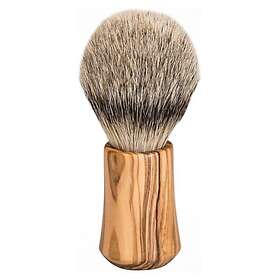 ERBE 865044 Shaving Brush Silvertip Badger Olive Wood