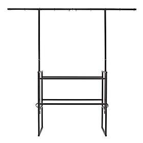 Gear4music G4MDJS-LRG Support DJ Mobile avec barre d'éclairage