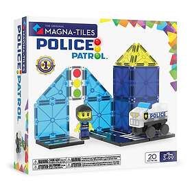 Magna-Tiles Police Patrol 20 Stykker Sæt 90353-3Y +
