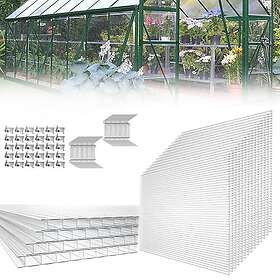 Hengmei HM-HAG8304 Polykarbonat Dubbelväggsplatta 10.25m2 Transparent