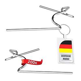 ECENCE 4260545432810 Clip de Serre Acier Inoxydable Argenté