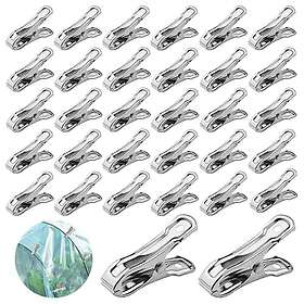 SAIJIAN SN-0100 Clips de Serre Acier Inoxydable Paquet de 50